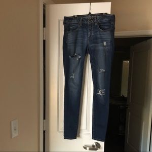 AE distressed skinny jeggings